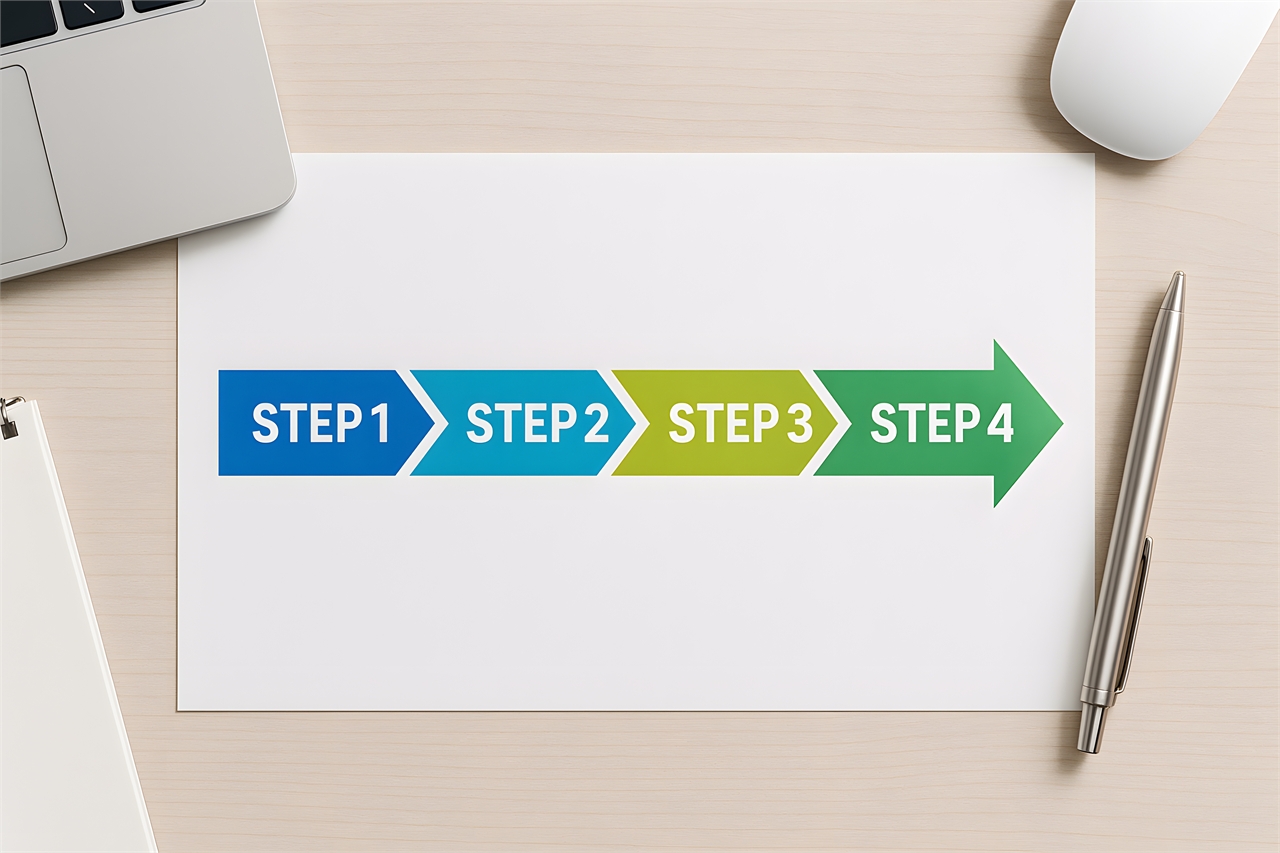 製造業のLLMO/AIOの進め方4STEP